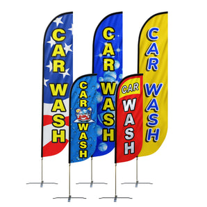 Car Wash Feather Flag