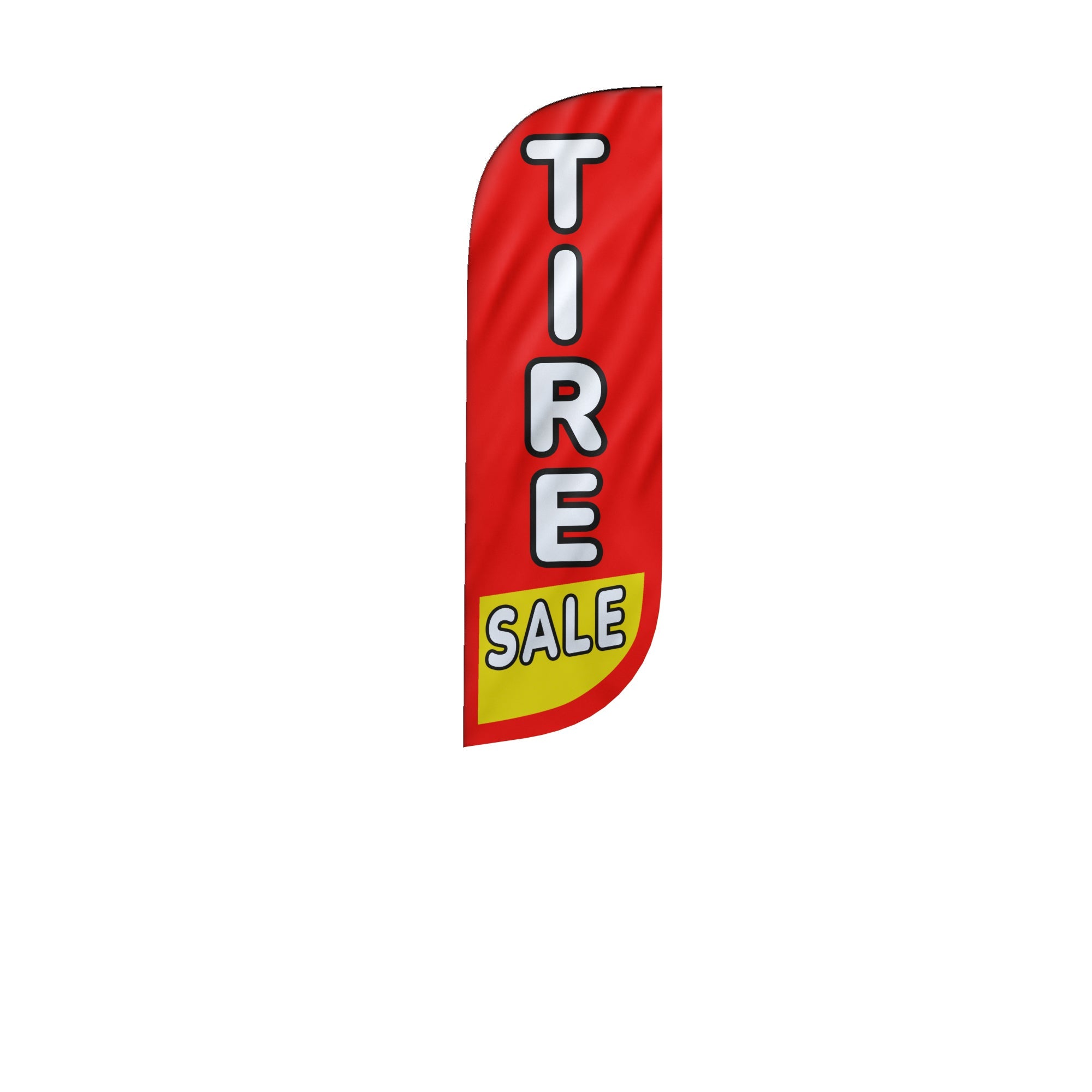 Trade Winds Windless Banner Flag – Yellow/Black/Red/White, 2.5'x11.5', Polyester