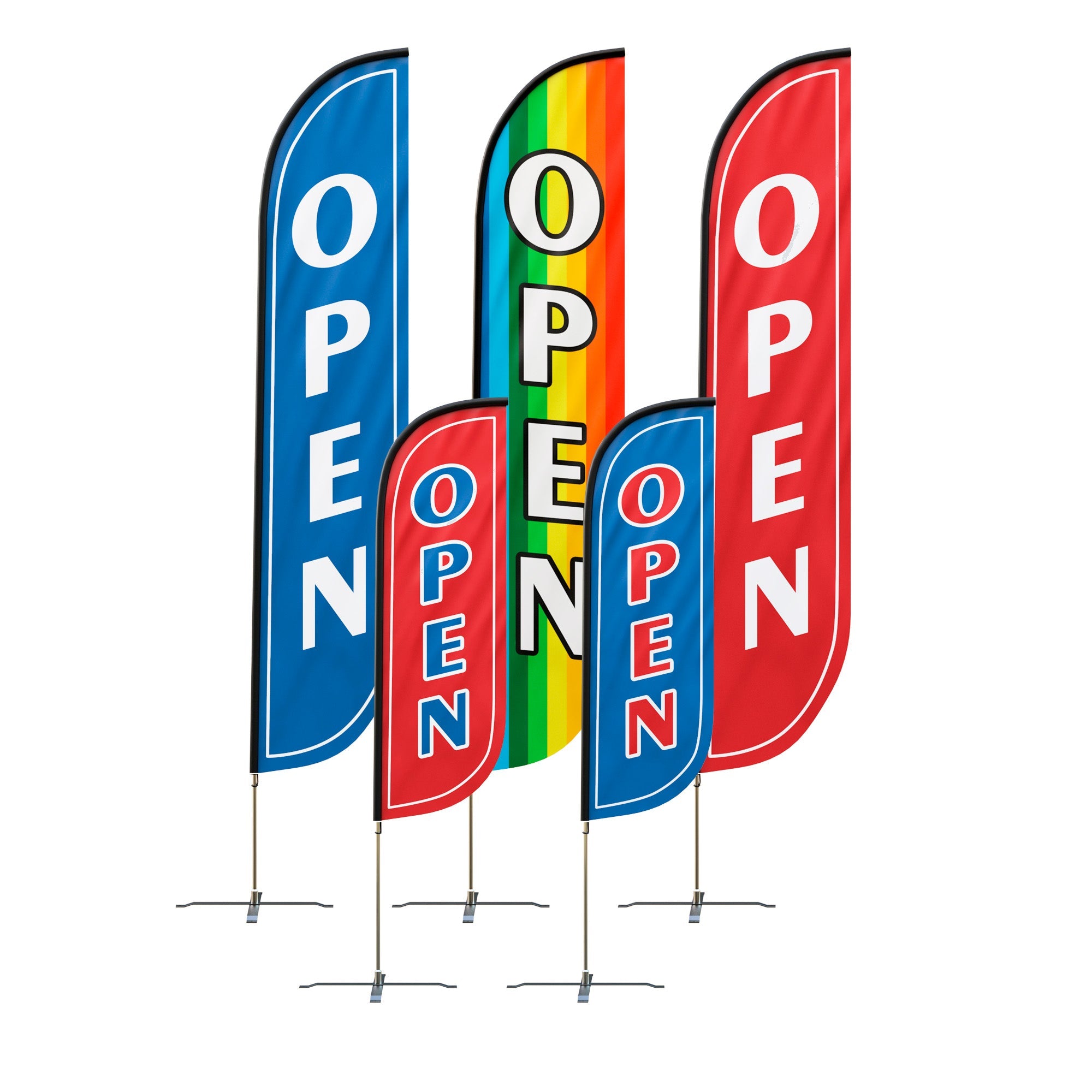 Open Feather Flag – Inflatable Industries