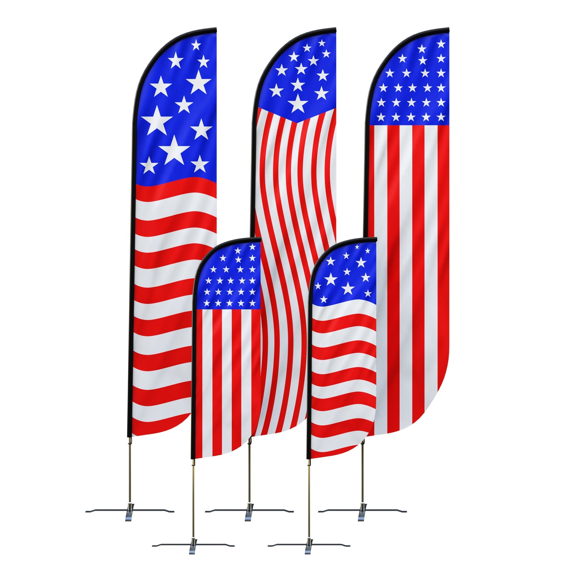 American Flag Feather Flag – Inflatable Industries